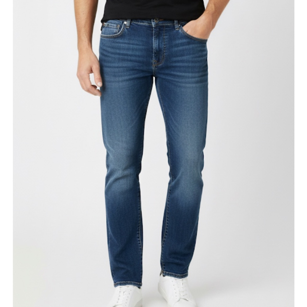 AERO Straight Denim Jeans, Men’s Waist 32, Blue